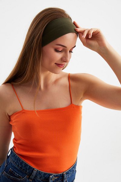 Butikgiz Women's Cotton Combed Cotton, Non-Slip, Anti-Sweat, Ultra Light, Sports Hair Band Bandana