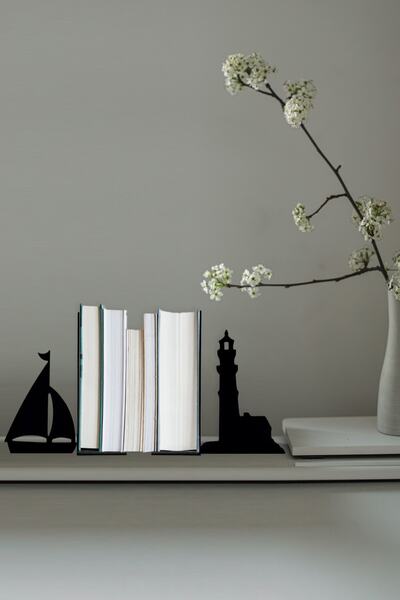 Hobi Demir Sanat Metal Book Holder Sailboat Figured Book Support, Decorative ...