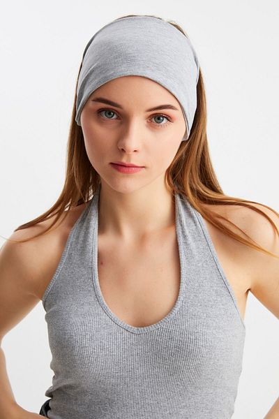 Butikgiz Women's Double Sided Usage Alternative, Cotton Combed, Non-Slip, Lightweight, Sports Hair Band Bandana