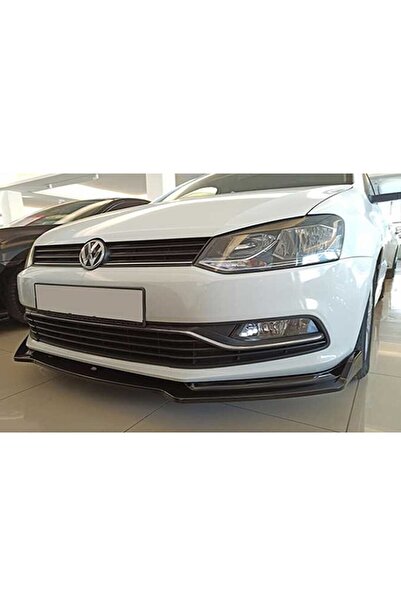 HasAkman Vw Polo Mk5 Uyumlu Ön Tampon Lip Piona Black 3 Prç 2009 2010 2011 2012 2013 2014 2015 2016 2017