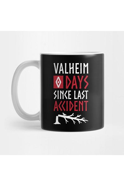 Pixxa 0 Days Since Last Accident - Valheim Mug