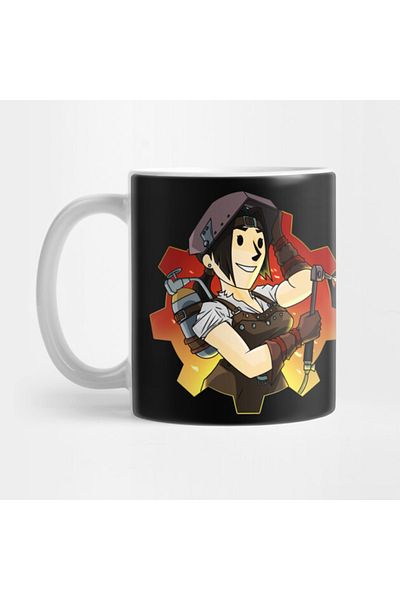 Pixxa Vault Girl Hard At Work Fallout Mug