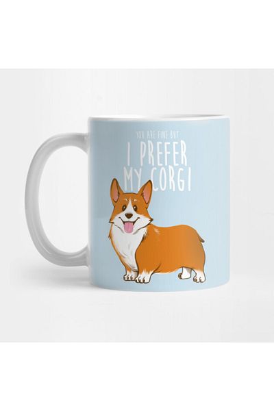 Pixxa كوب I Prefer My Corgi