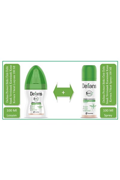Defans Protect Yüz Ve Cilt Için Bitki Özlü Sinek Kovucu Vücut Spreyi 100 Ml +...
