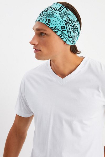 Butikgiz Men's Cotton Combed Cotton, Non-Slip, Ultra Light, Sports Wide Hair Band Bandana Buff
