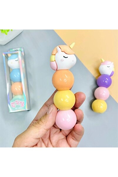 HediyeFilesi Unıcorn Tasarımlı Fosforlu Kalem 3 Renkli