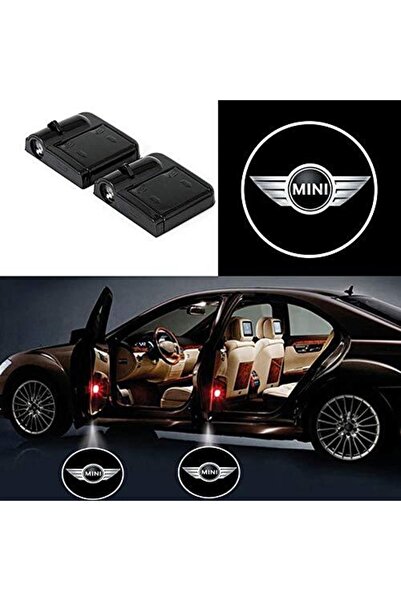 Oto Çizgi Mini Cooper Uyumlu Pilli Kapı Altı Led Logo 2 Adet