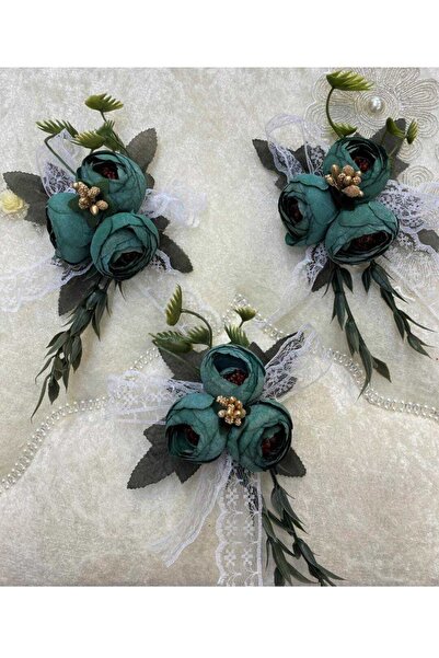 ecrin tuhafiye hobi Yeşil Bohça Süsü (3 Adet)