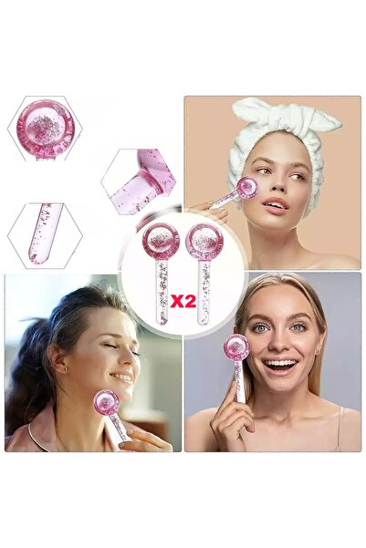 SİNKA Buz Küresi Ice Globes Cilt Bakım Aleti 2'li Set Rahatlatıcı