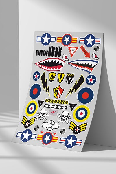 Sticker Market Sticker Set, A4 Size Sticker Label Set for Flat Surfaces