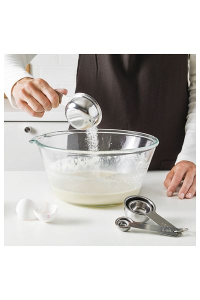 IKEA Set of 5 Measuring Shovel Measuring Spoon Ikea Stainless Steel Scale Metal Spoon