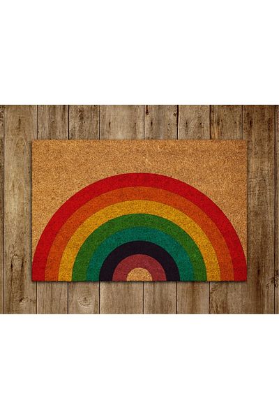 DefLife Home Rainbow Door Front Mat / Koko Mat