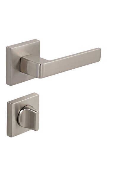 Genel Markalar Croma Zera Saten Zamak Kare Rozetli Lüks Wc Kapı Kolu