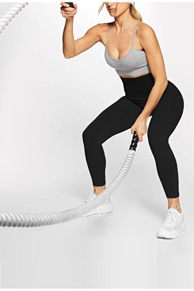 MİSTİRİK Abaka Model Recovery Thinner Talie Înaltă Corset Leggings Corset Sport Leggings Culoare Neagră