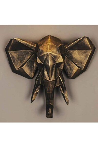 HAND DEKOR Dekoratif Büyük 3d Duvar Fili Heykel Biblo