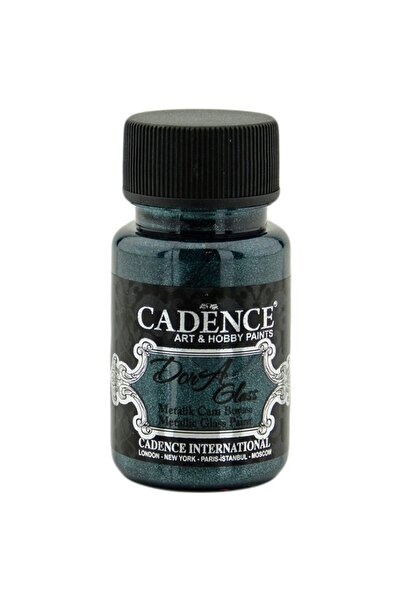 Cadence Dora Glass Metalik Cam Ve Porselen Boyası 50ml 3140 Petrol