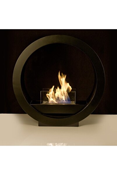 STARKİM Starfire Round Design Siyah Taşınabilir Bioethanol Şömine