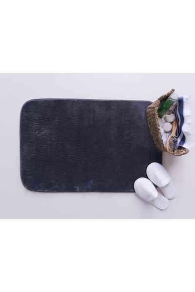 SARAZ HALI Puffy Soft Bath Mat 40 X 60 Non-Slip Extra Soft Anthracite