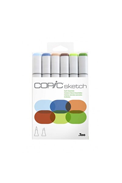 Copic Sketch Marker 6lı Set Earth Essentials