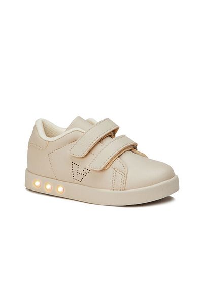 Vicco Oyo Lighted Unisex Children's Beige Sports Shoes