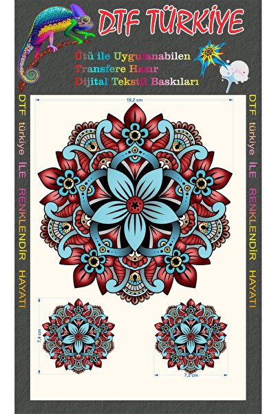 Mandala Color Transfer Ready - A4 Size Transfer Ready Print