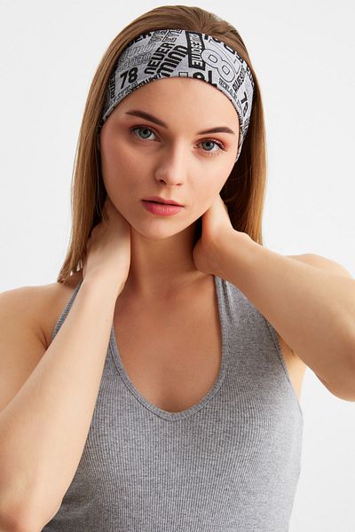 Butikgiz Women's Cotton Combed Cotton, Non-Slip, Anti-Sweat, Ultra Light, Sports Hair Band Bandana
