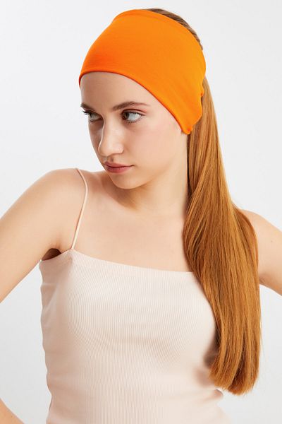 Butikgiz Bandană pentru păr pentru femei, cu două fețe, cu utilizare alternativă, din bumbac pieptănat, anti-alunecare, ușoară, sport