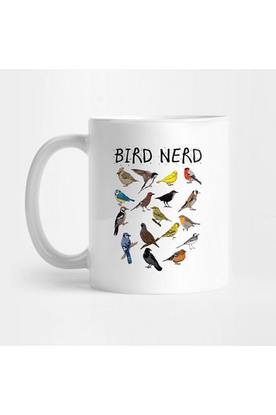 Pixxa كوب Bird Nerd Bird Crazy
