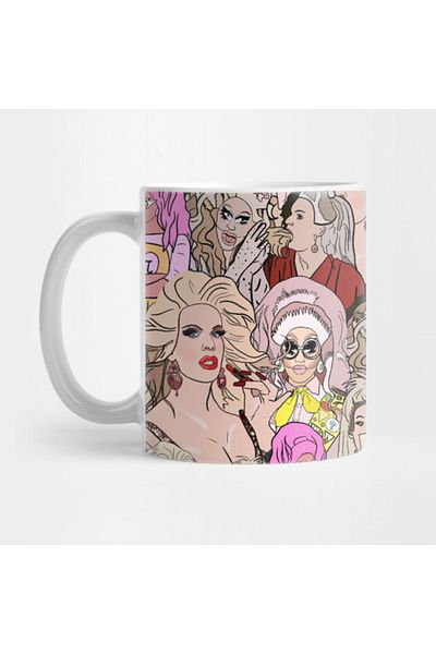 Pixxa Katya And Trixie Pattern Mug