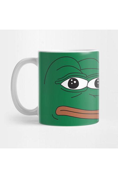 Pixxa Rare Pepe Face Frog Face Mug