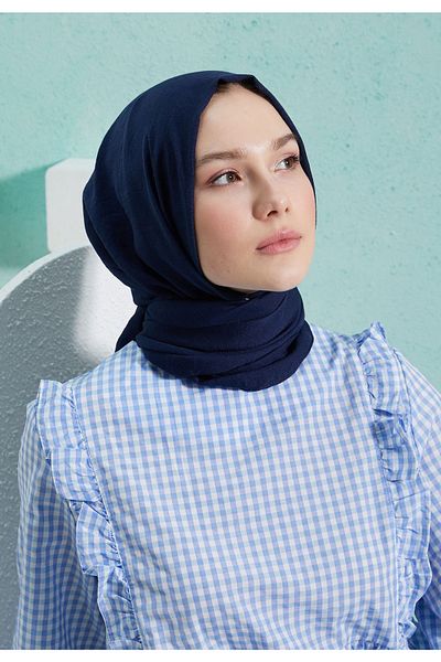 BURDEN IPEK Daria Aerobin Jazz Shawl Navy Blue