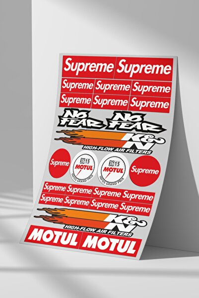 Sticker Market Sticker Set A4 Size Sticker Label Set for Flat Surfaces