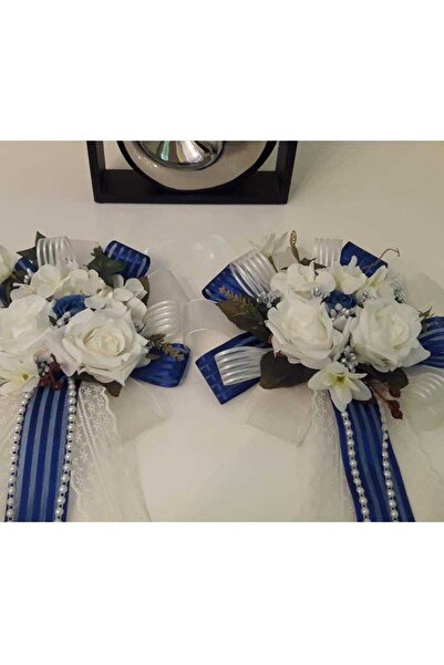 ecrin tuhafiye hobi Mavi Bohça Süsü ( 1 Adet )