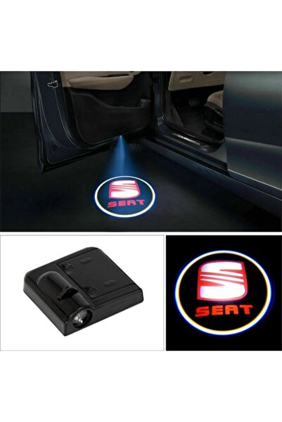 Oto Çizgi Seat Pilli Kapı Altı Logo Yapıştırmalı 2 Adet
