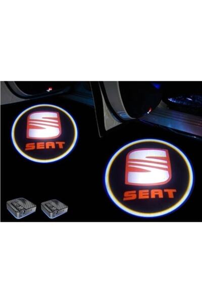 Oto Çizgi Seat Pilli Kapı Altı Led Hayalet Logo Mesafe Sensörlü 2 Adet