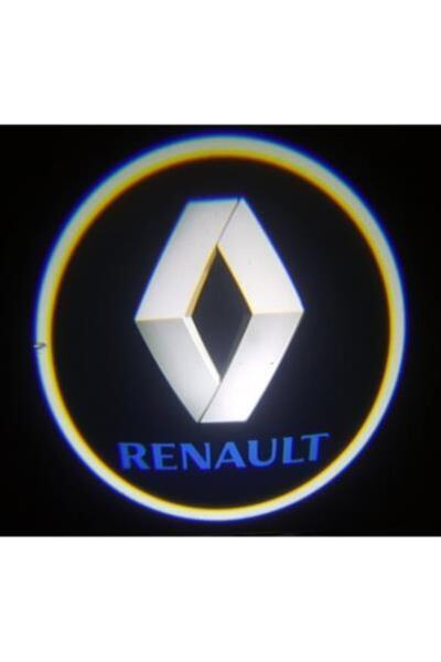 Oto Çizgi Renault Pilli Yapıştırmalı Kapı Altı Led Logo 2 Adet