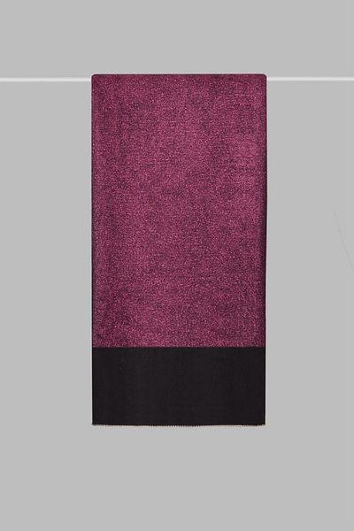 ARMANDA Ipekyolu Scarf Silk Blended Tulle Shawl with Stone Edge Ar3209 Fuchsia