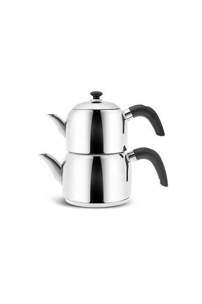 Karaca Edge Mini Induction Base Teapot Set Black