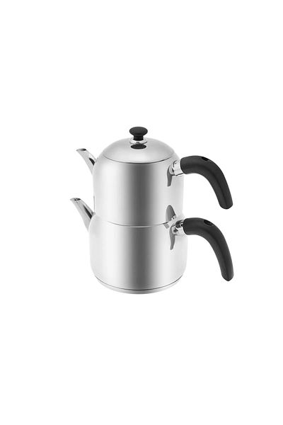 Karaca Edge Mini Induction Base Teapot Set Black