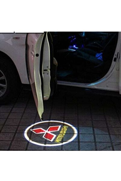 Oto Çizgi Mitsubishi  Uyumlu Kapı Altı Logo Led Aydınlatma Hayalet 2 Adet