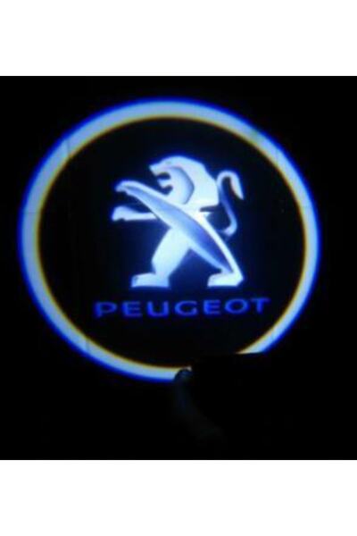 Oto Çizgi Peugeot Pilli Kapı Altı Logo Yapıştırmalı 2 Adet Uyumlu