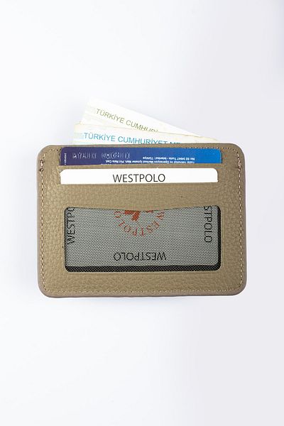 Fiyaka WP-115 Портфейл от естествена кожа за карти Mink