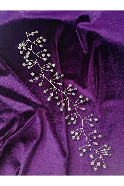 YAĞIZ BİJUTERİ Αξεσουάρ Κρυστάλλινο Ασημένιο Με χάντρες Στέμμα και Τουρμπάνι