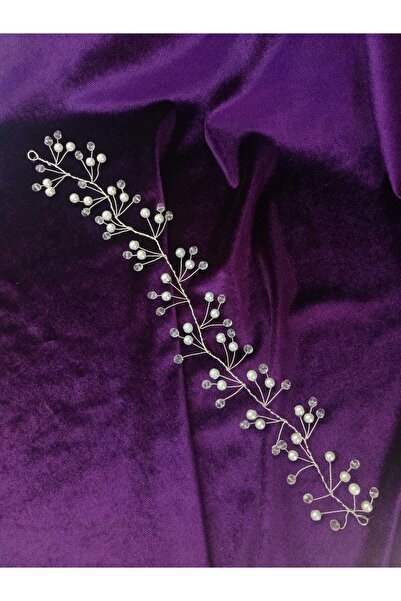 YAĞIZ BİJUTERİ Αξεσουάρ Κρυστάλλινη Πέρλα Με χάντρες Κορώνα και Τουρμπάνι