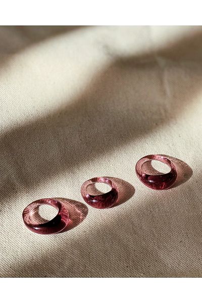 Minizooistanbul Minizoo Glass Ring Lilac (pcs)