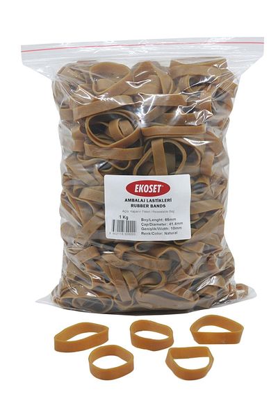 ekoset 65x10mm Wide Rubber Pack Pack Packing Tire 1kg