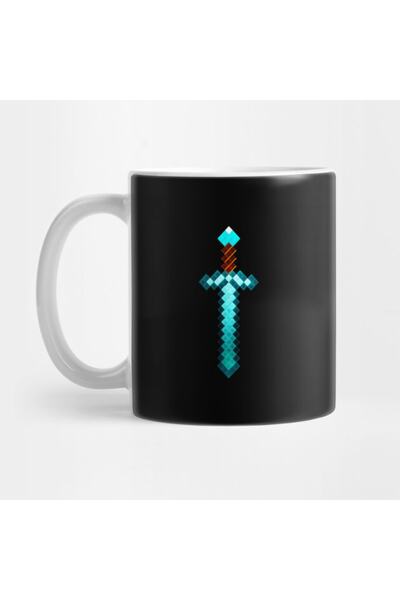 Pixxa Elmas Kılıç - Minecraft Kupa Bardak