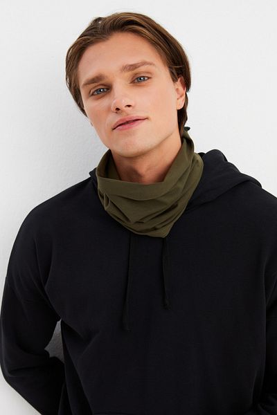 Butikgiz Men's 4-Function Protective Cotton, Flexible, Anti-Sweat, Bandana, Neck Collar, Buff, Mask