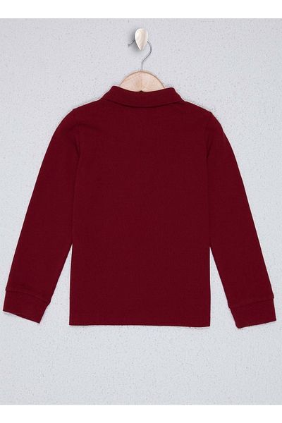 U.S. Polo Assn. Polo Neck Plain Red Boy's Sweatshirt
