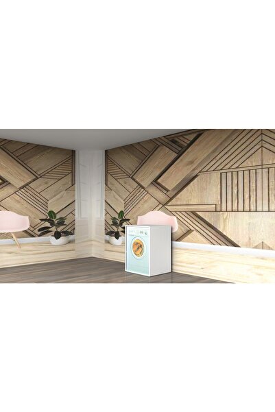HÜ Cİ MOBİLYA Mdf Kapaksız Çamaşır Makinesi Alt Dolabı - Beyaz